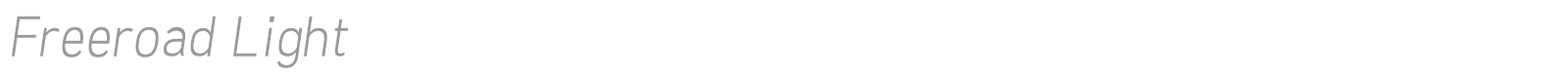 Freeroad font preview